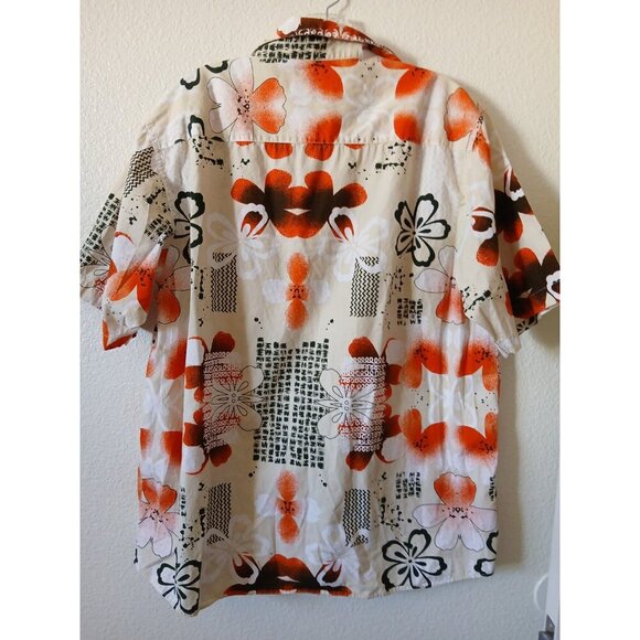 Pineapple Connection Shirt Mens XL White Hawaiian  Buttonup Floral Hawaii Design - Picture 2 of 12